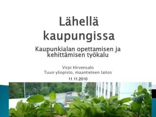 l hell kaupungissa