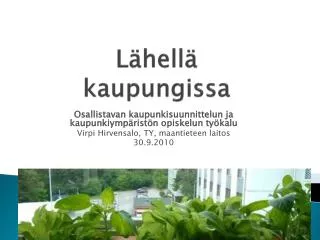 l hell kaupungissa