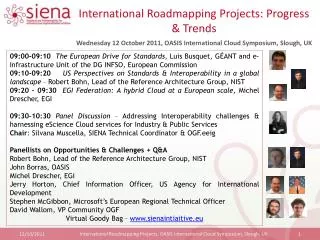 International Roadmapping Projects: Progress &amp; Trends