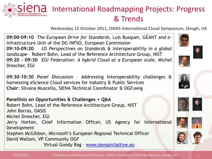international roadmapping projects progress trends