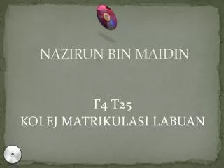 NAZIRUN BIN MAIDIN
