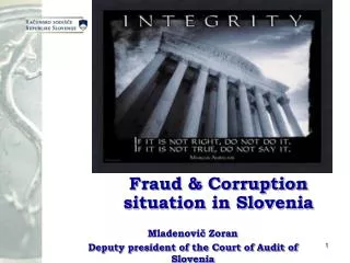 Fraud &amp; Corruption situation in Slovenia