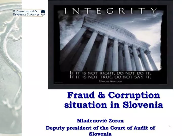 fraud corruption situation in slovenia