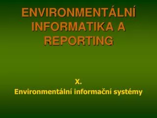 environment ln informatika a reporting