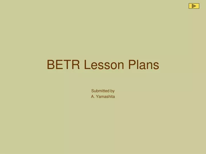 betr lesson plans