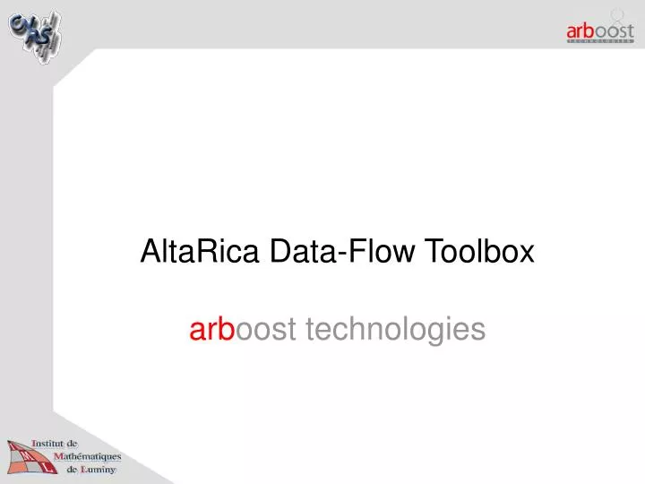 altarica data flow toolbox arb oost technologies