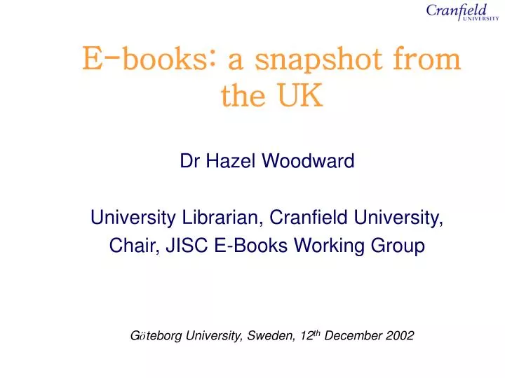 e books a snapshot from the uk