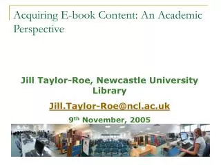 Acquiring E-book Content: An Academic Perspective