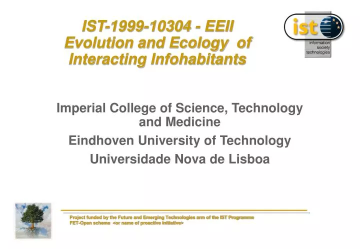 ist 1999 10304 eeii evolution and ecology of interacting infohabitants