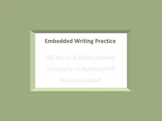 Embedded Writing Practice