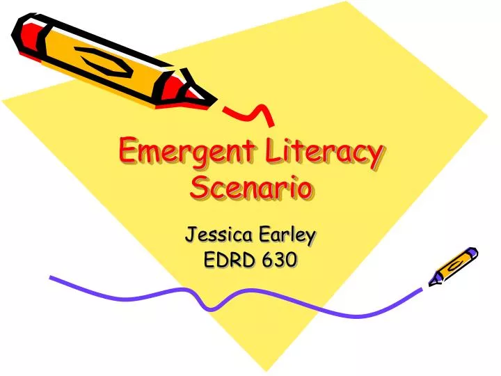 emergent literacy scenario