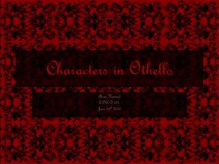 Characters in Othello
