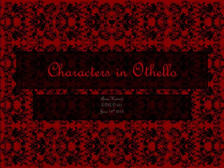 characters in othello