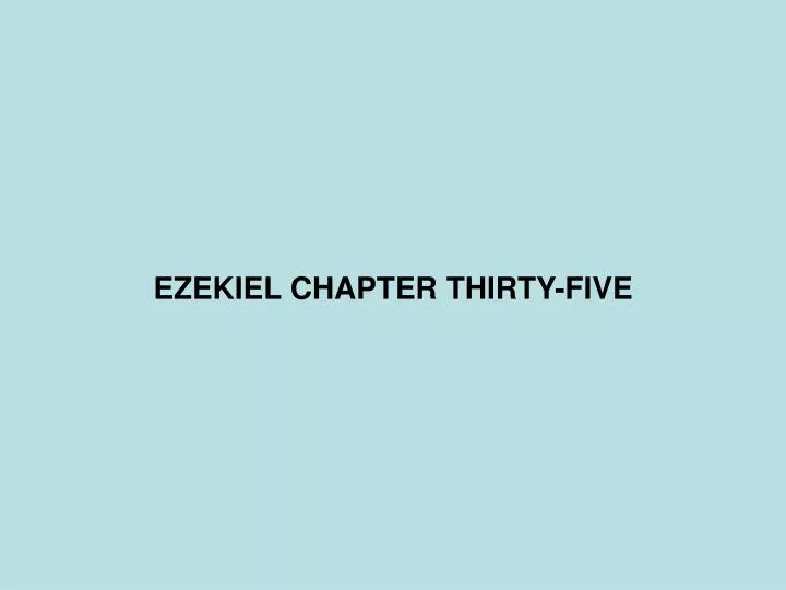 ezekiel chapter thirty five