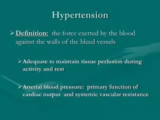 Hypertension