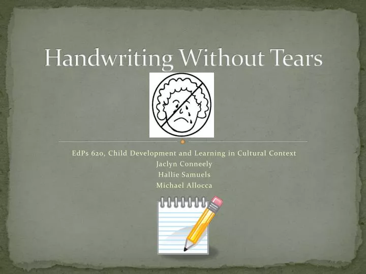 handwriting without tears