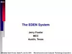 The EDEN System - slide 1