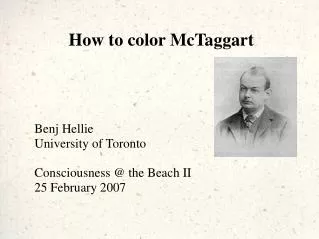 How to color McTaggart