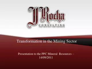 Transformation in the Mining Sector