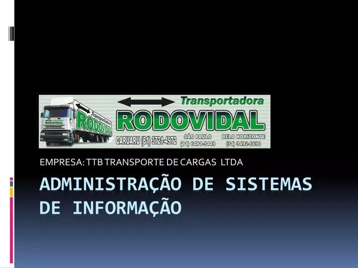 empresa ttb transporte de cargas ltda