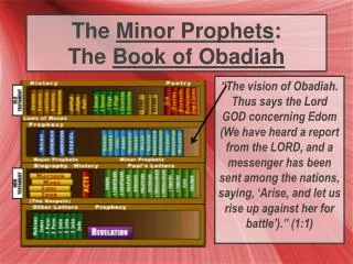 The Minor Prophets : The Book of Obadiah