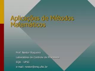 aplica es de m todos matem ticos