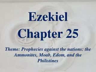 Ezekiel Chapter 25