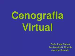 cenografia virtual