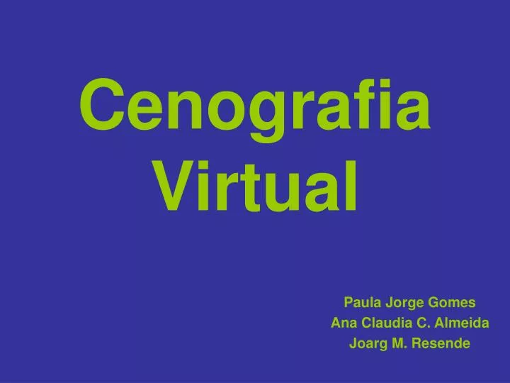 cenografia virtual