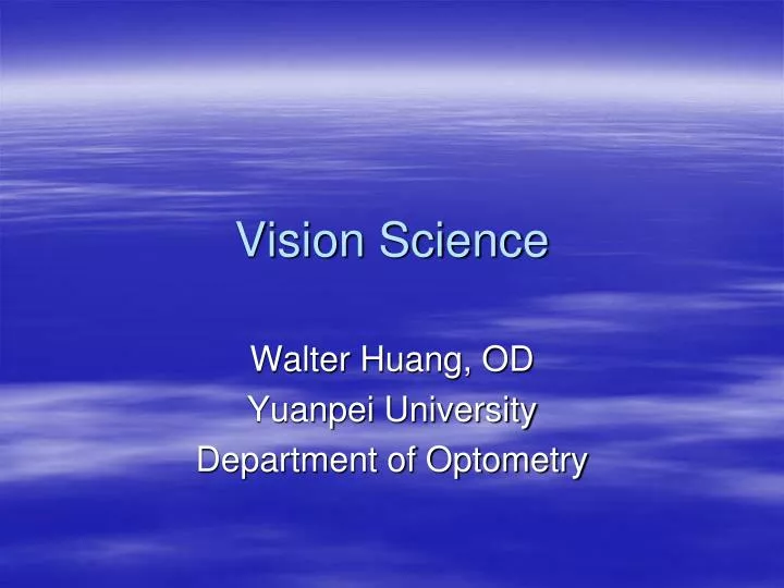 vision science
