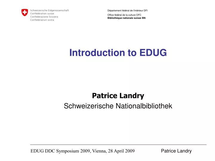 introduction to edug