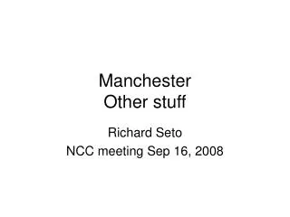 manchester other stuff