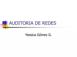 auditoria de redes