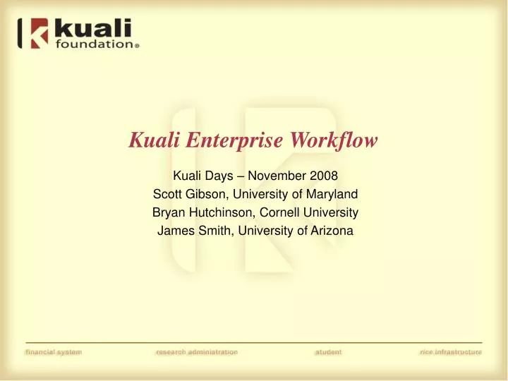 kuali enterprise workflow