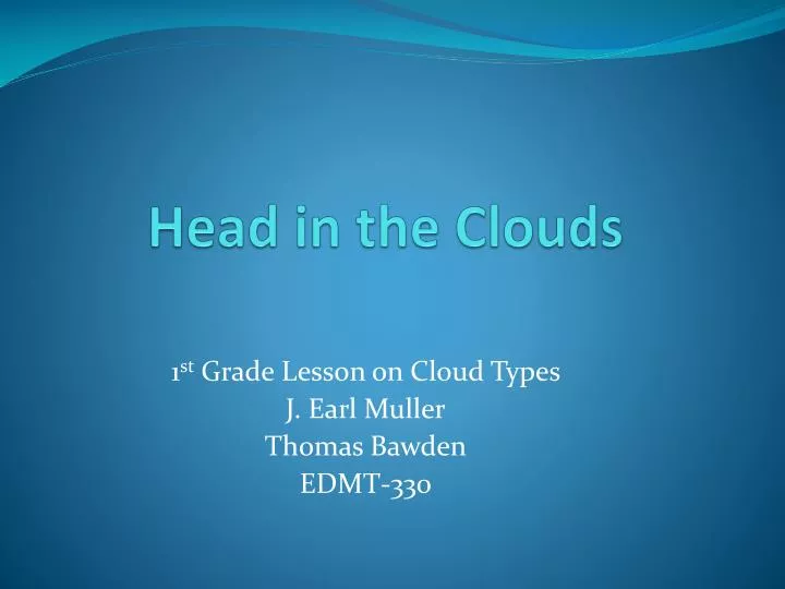head in the clouds