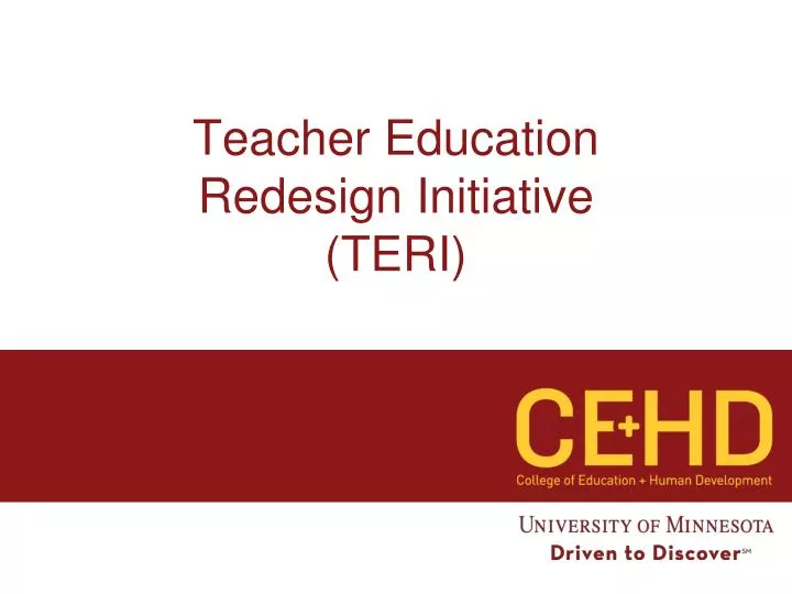 teacher education redesign initiative teri