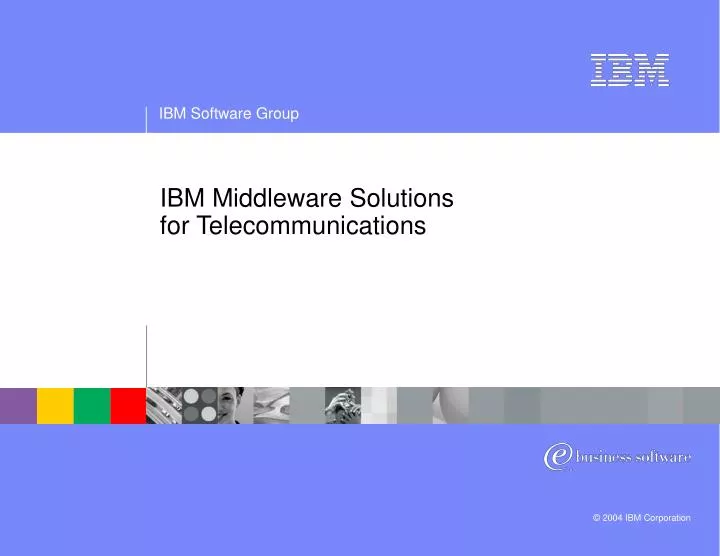 ibm middleware solutions for telecommunications
