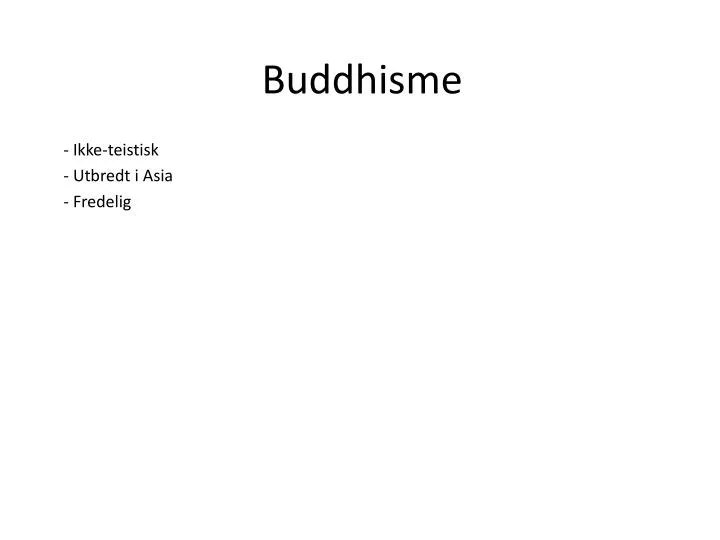 buddhisme