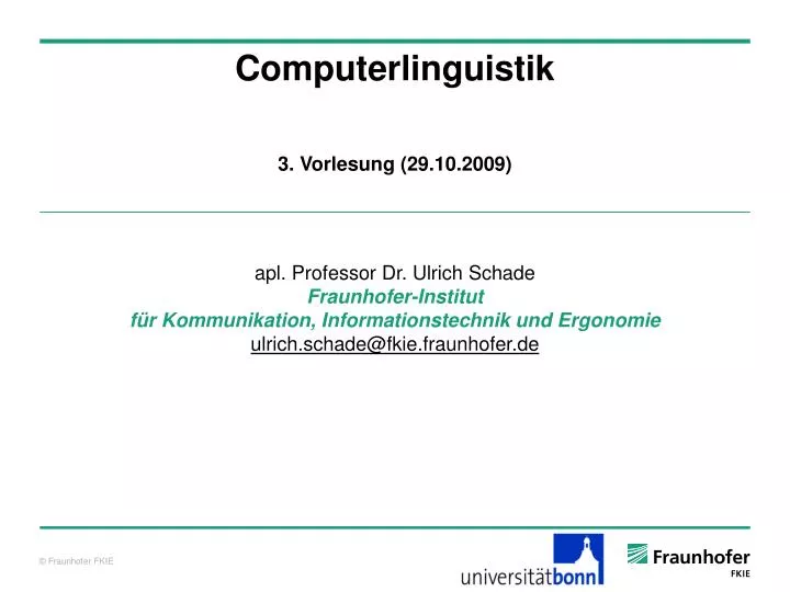 computerlinguistik