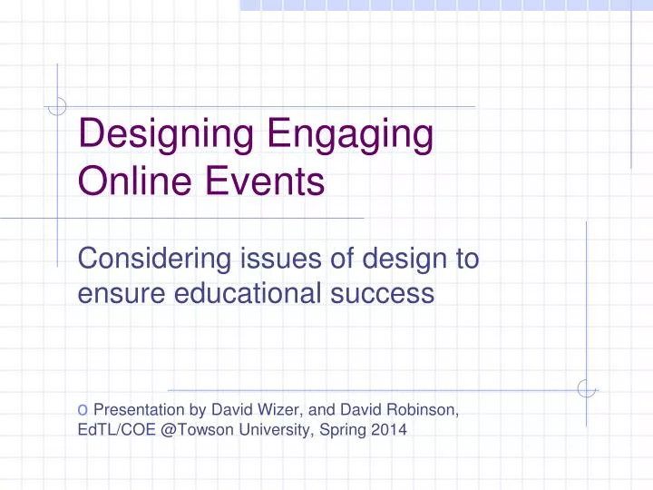 designing engaging online events