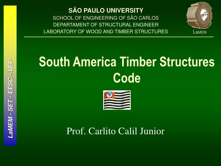 south america timber structures code