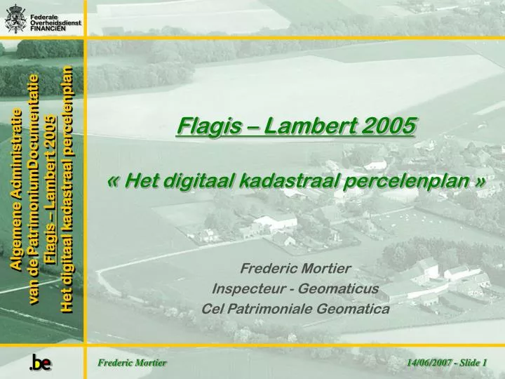 frederic mortier inspecteur geomaticus cel patrimoniale geomatica