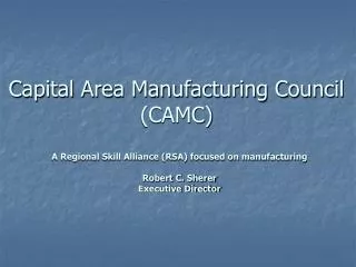 Capital Area Manufacturing Council (CAMC)