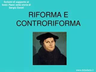 riforma e controriforma