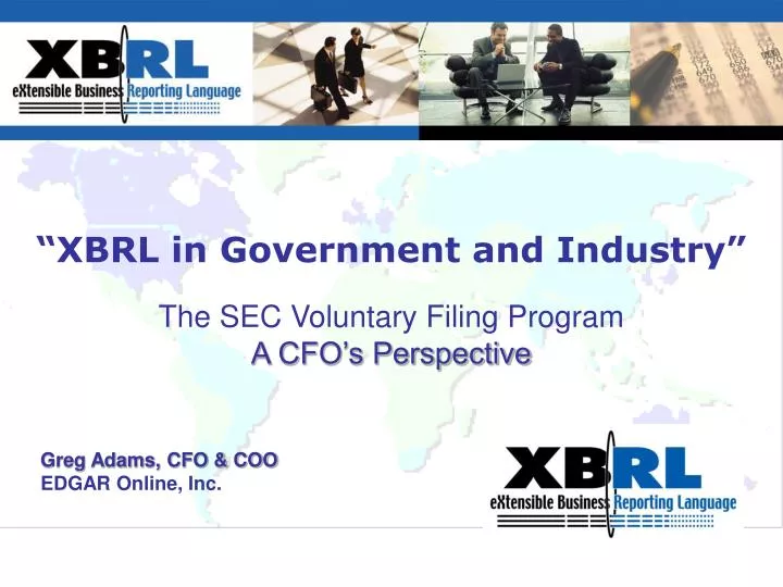 xbrl in government and industry
