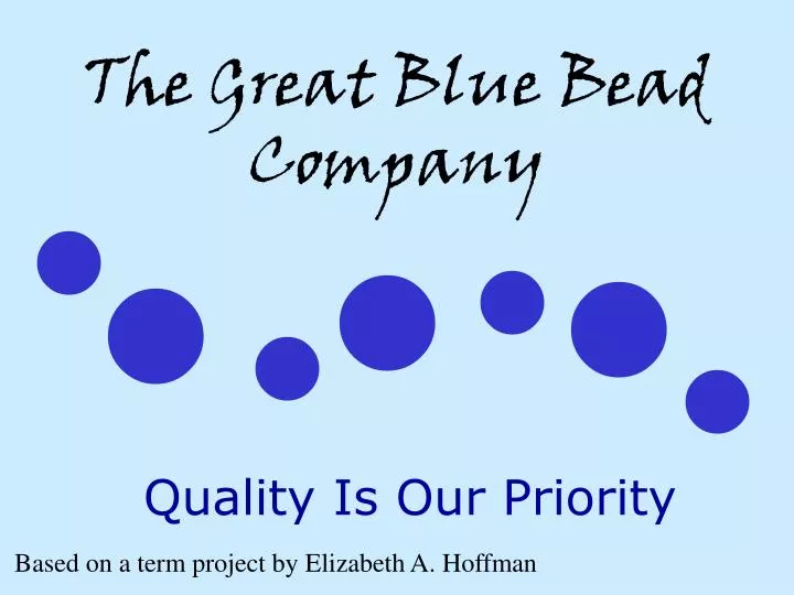 the great blue bead company