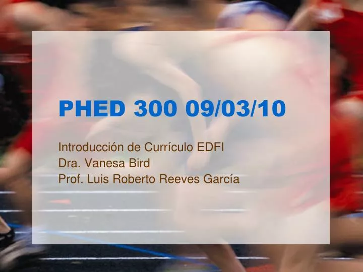 phed 300 09 03 10