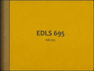 EDLS 695