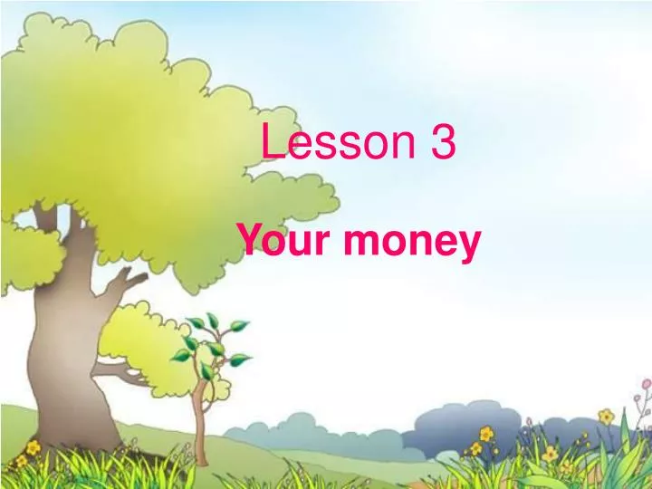 lesson 3 your money