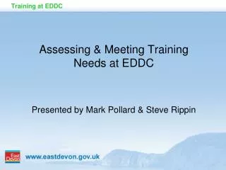 Training at EDDC